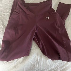 Gymshark Dreamy Leggings in Berry Red